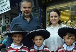 Üçüzlerin gösterisine yoğun ilgi