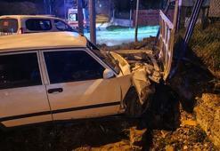 Bolu'da alkollü ve ehliyetsiz sürücü duvara çarptı! Yediği ceza dudak uçuklattı