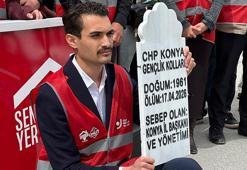 Konya'da CHP Konya İl Teşkilatı'nda 'mezar taşlı' gerginlik