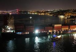 İstanbul Boğazı'nda faciadan dönüldü! Dümen arızası yaşayan gemi yalıya metreler kala durdu