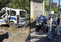 İzmir Bornova'da freni arızalanan TIR 6 araca çarptı. Ölü ve yaralılar var