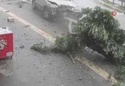 Kırmızı ışık ihlali yapan sürücü ortalığı savaş alanına çevirdi
