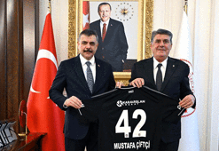 Beşiktaş'ta Başkan Serdal Adalı, İçişleri Bakanı Çiftçi'yi ziyaret etti