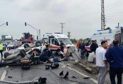 Aydın'da takla atan araç ters döndü! Çok sayıda yaralı var