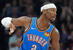 NBA'de Oklahoma City Thunder, Lakers'ı devirdi! Seride 1-0 öne geçti