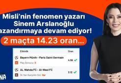 Misli’nin fenomen yazarı Sinem Arslanoğlu kazandırmaya devam ediyor! 2 maçta 14.23 oran…