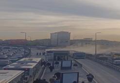 Faciadan dönüldü! Kağıthane'de metrobüs yangını paniğe neden oldu