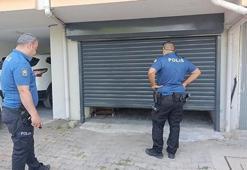 Hırsızlık ihbarına giden polis garaj kapısı açıldığında şaşkına döndü