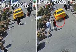 Şişli’de taksinin altında kalan yaşlı kadından mucize kurtuluş! Dehşet anları kamerada!