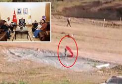Bayrak yere düşmesin diye piste koştu! 14 yaşındaki Yusuf’un milli şuuru alkış topladı