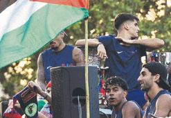 Barcelona'da Hansi Flick'e Lamine Yamal ve Filistin bayrağı tepkisi!