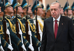 Cumhurbaşkanı Erdoğan, Kazakistan’da resmi törenle karşılandı