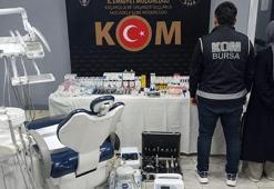 Yer: Bursa! Sahte diş hekimi karı koca baskınla gözaltına alındı