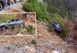 Antalya'da otomobil şarampole uçtu! 3'ü çocuk 5 kişi yaralandı