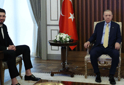 Cumhurbaşkanı Recep Tayyip Erdoğan, Milli basketbolcu Alperen Şengün'ü kabul etti