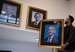 Kemal Kılıçdaroğlu'nun fotoğrafı CHP Genel Merkezi'ne yeniden asıldı