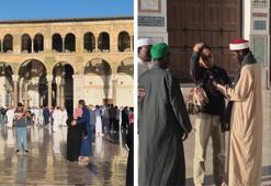 Suriye’de bayram heyecanı! Binlerce kişi tarihi Emevi Camii’nde bayram namazı kıldı