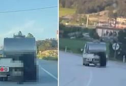 Kurbanlık hayvanı kamyonetin kasasından sarkıttı! Bolu Valiliği düğmeye bastı