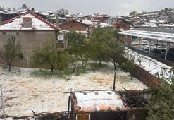 Manisa’da sağanak yağış ve dolu etkili oldu