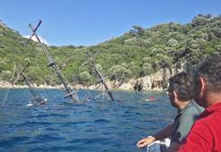 Marmaris'te tur teknesi battı! Yolcular tahliye edildi