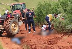 Dinar'daki traktör kazasında kahreden son! Baba ile oğlu öldü