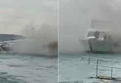 İstanbul Bebek sahili açıklarında teknede korkutan yangın