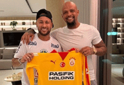 Eski Galatasaraylı Felipe Melo'dan Neymar'a sürpriz hediye!