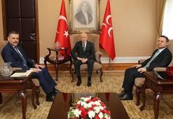 Bakanlar Çiftçi ve Gürlek, Bahçeli'yi ziyaret etti