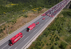 Dünyada gündem A Milli Takım'ın ABD'ye uğurlanması! Dev konvoy