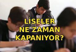 LİSELER NE ZAMAN KAPANIYOR? Ortaöğretim yaz tatili ne zaman? MEB lise karne tarihi