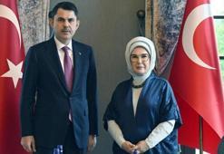 Emine Erdoğan, Çevre, Şehircilik ve İklim Değişikliği Bakanı Kurum ile görüştü