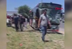 Ankara'da belediye otobüsü kaza yaptı! Yaralılar var