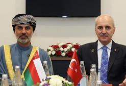 TBMM Başkanı Kurtulmuş Umman Şura Meclisi Başkanı Al Maawali ile bir araya geldi