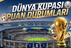 DÜNYA KUPASI PUAN DURUMLARI VE MAÇ SONUÇLARI SON DURUM: FIFA Dünya Kupası son maç sonuçları güncel puan durumları! İşte kalan maç programı