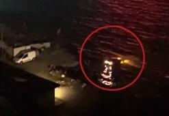 Fren yerine gaza bastı, otomobili denize uçtu! İhbar konuşması herkesi şaşırttı: 'Bırak aramayın polisi'