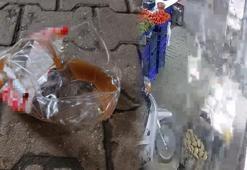 Bomba gibi patladı! Kamera saniye saniye o anları kaydetti