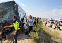 Son dakika: Aksaray'da yolcu otobüsü yoldan çıktı! Çok sayıda yaralı var