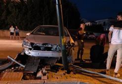 Bursa'da kazadaki yaralıya doktor baba müdahale etti
