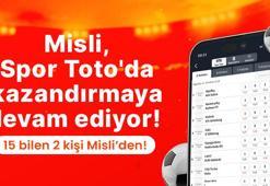Misli, Spor Toto'da kazandırmaya devam ediyor! 15 bilen 2 kişi Misli’den!
