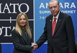 Cumhurbaşkanı Erdoğan, İtalya Başbakanı Giorgia Meloni'yi kabul etti