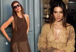 Paris Moda Haftası'nda tüm bakışları üzerine çekti! Melisa Aslı Pamuk'un cesur elbisesi gündem oldu