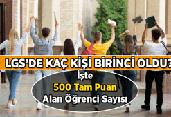 2026 LGS'de kaç birinci çıktı, lise sınavında kaç kişi birinci oldu? 2026 LGS'de kaç kişi 500 tam puan topladı?