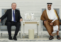 Cumhurbaşkanı Erdoğan, Katar Emiri Temim'e taziyelerini iletti
