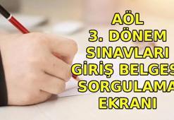MEB AÖL SINAV GİRİŞ BELGESİ EKRANI 📌 Açık Lise 3. Dönem sınavları ne zaman, saat kaçta? AÖL giriş belgesi nereden sorgulanır?