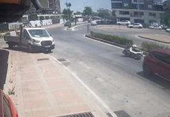 Sürücünün çabası yetersiz kaldı! Otomobile çarpmamak isterken...