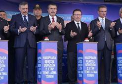Bakanlar Tekin ve Çiftçi, Erzurum'da temel atma ve konut anahtar teslim törenine katıldı