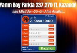 Yarım Boy Farkla 237.270 TL Kazandı! İşte Misli’de Günün Kazanan Altılısı…