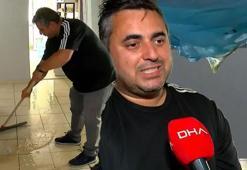 Büyükçekmece'de daireden akan su alt kattaki eve sızdı