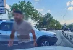 Eyüpsultan'da trafikte tartıştığı sürücünün önünü kesti: 'Canım burnumda, kafanı keserim'