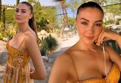 Burcu Özberk'in pozlarına beğeni yağdı! Fit haliyle dikkat çekti